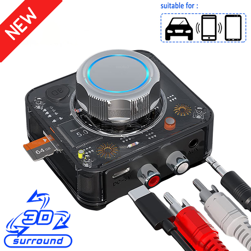 Home Cinema Bluetooth 5.1 - Bluetooth 5.0 オーディオレシーバー 3D ステレオ音楽ワイヤレスアダプタ TF
