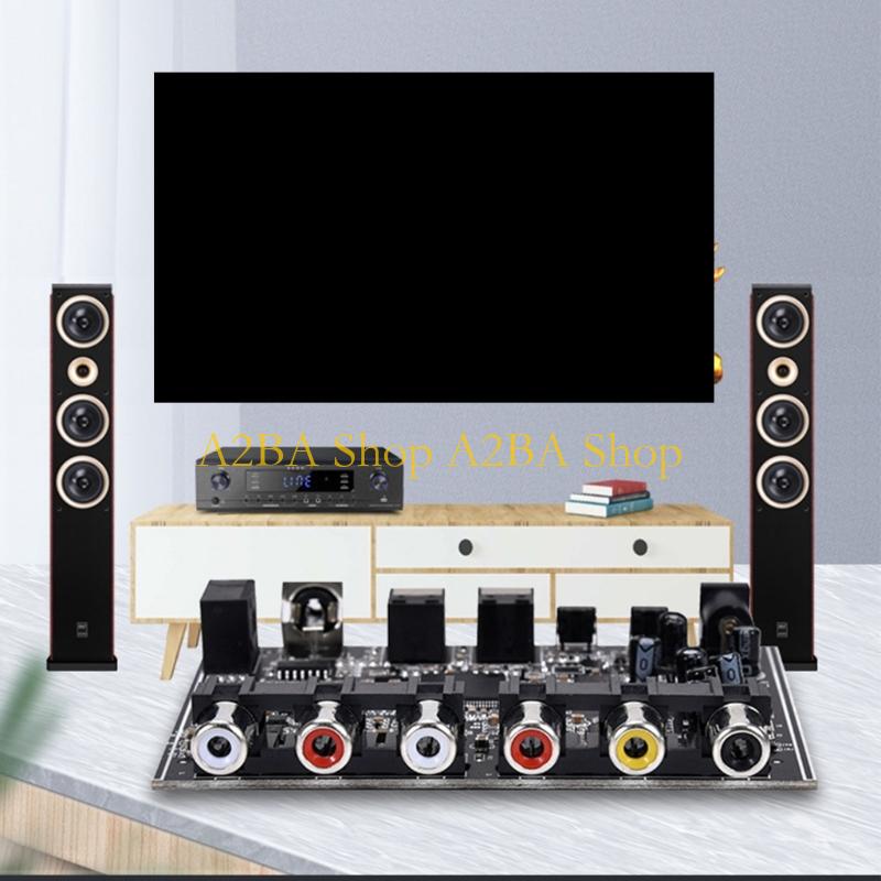 Surround Sound Decoder - 5.1 出力用のビジュアル同軸およびステレオ入力を備えた A2BA サウンド フォーマット コンバーター