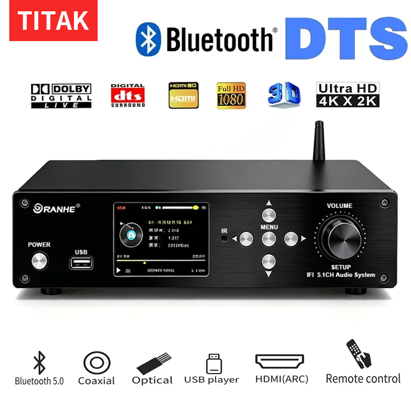 Surround Sound Decoder - オリジナル 5.1 チャンネルオーディオデコーダー USB U ディスク音楽再生