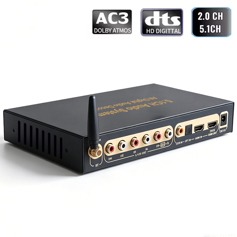 Surround Sound Decoder - DTS AC3 デジタルオーディオ 5.1 デコーダー 4K60Hz
