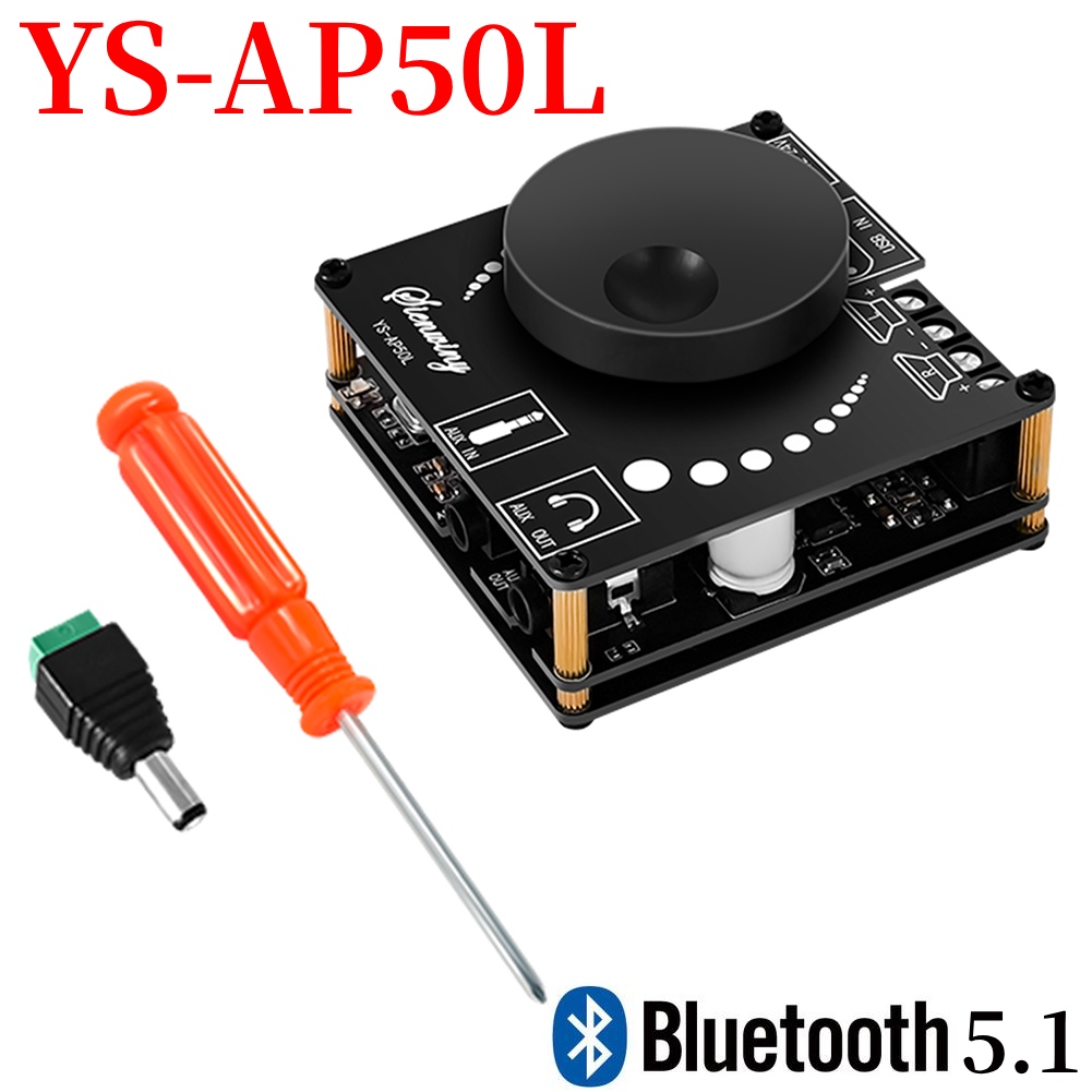 Home Cinema Bluetooth 5.1 - デジタルパワーアンプ,YS-AP50Lチャンネル,2.1サブウーファー,Bluetooth 5.1,ステレオ,12v,24v,3.5mm,フェイクUSB