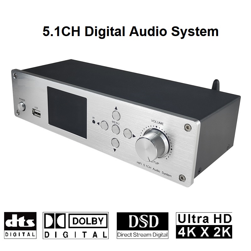 Surround Sound Decoder - Bluetooth 5.0オーディオデコーダー,5.0,4k60hz,HDMI互換2.0スイッチャー,2 in 1出力アークコンバーター,PC-USB dac dts