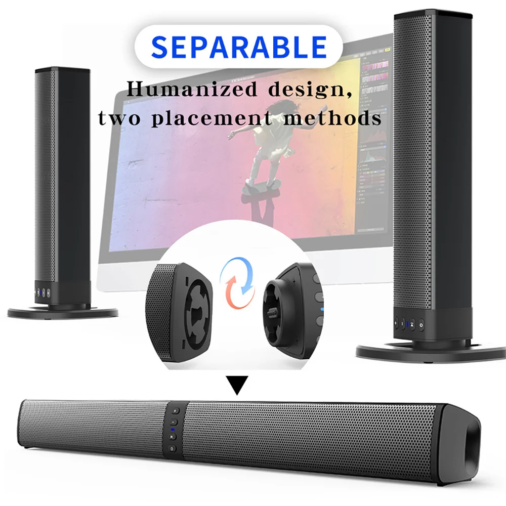 ワイヤレス Bluetooth テレビサウンドバー 2 スピ - Home Cinema Speaker System のレビューと価格