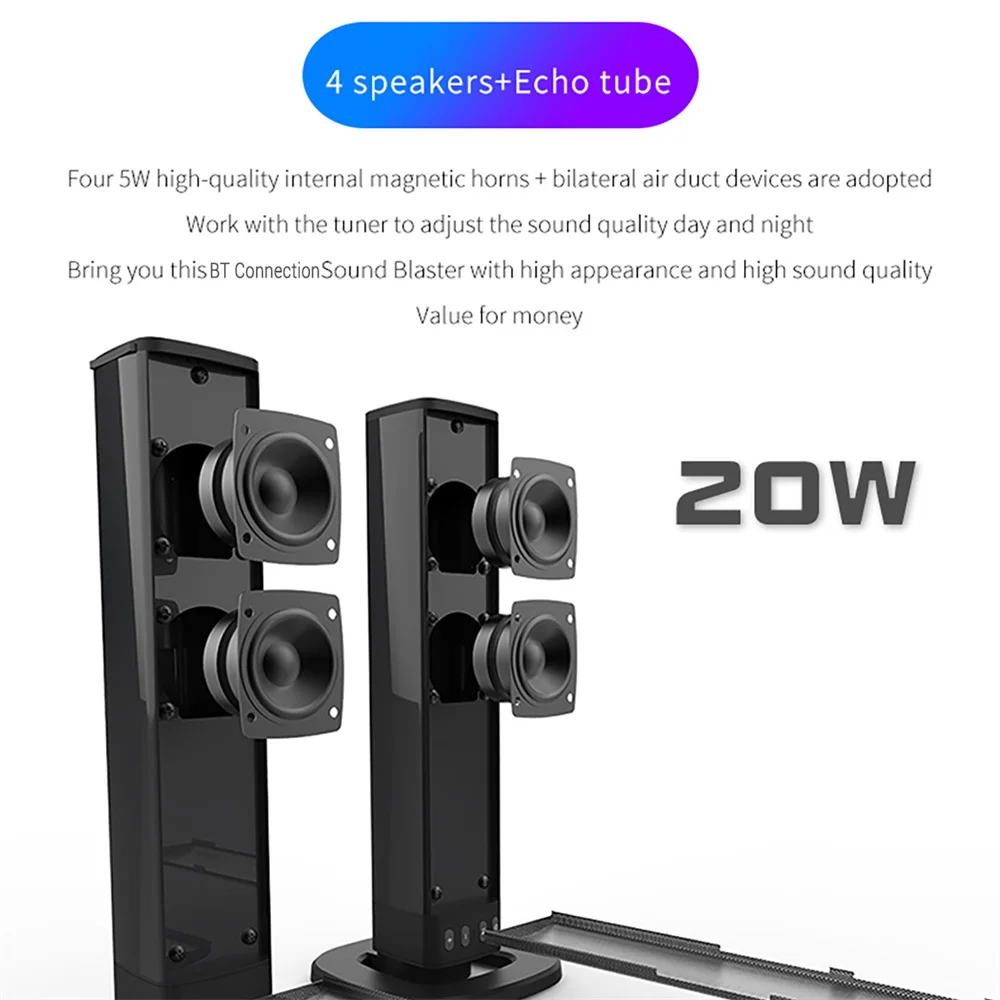 ワイヤレス Bluetooth テレビサウンドバー 2 スピ - Home Cinema Speaker System のレビューと価格