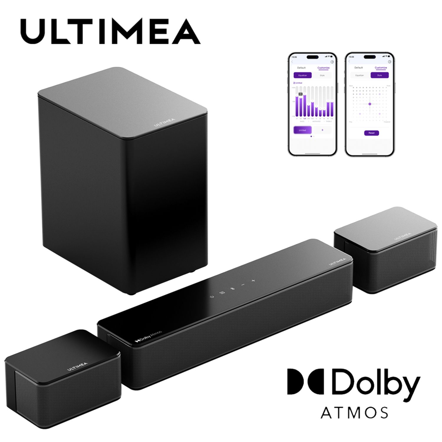 ULTIMEA  -TVサウンドバー,超薄型,2.1個,サブ - Home Cinema Onkyo 5.1 のレビューと価格