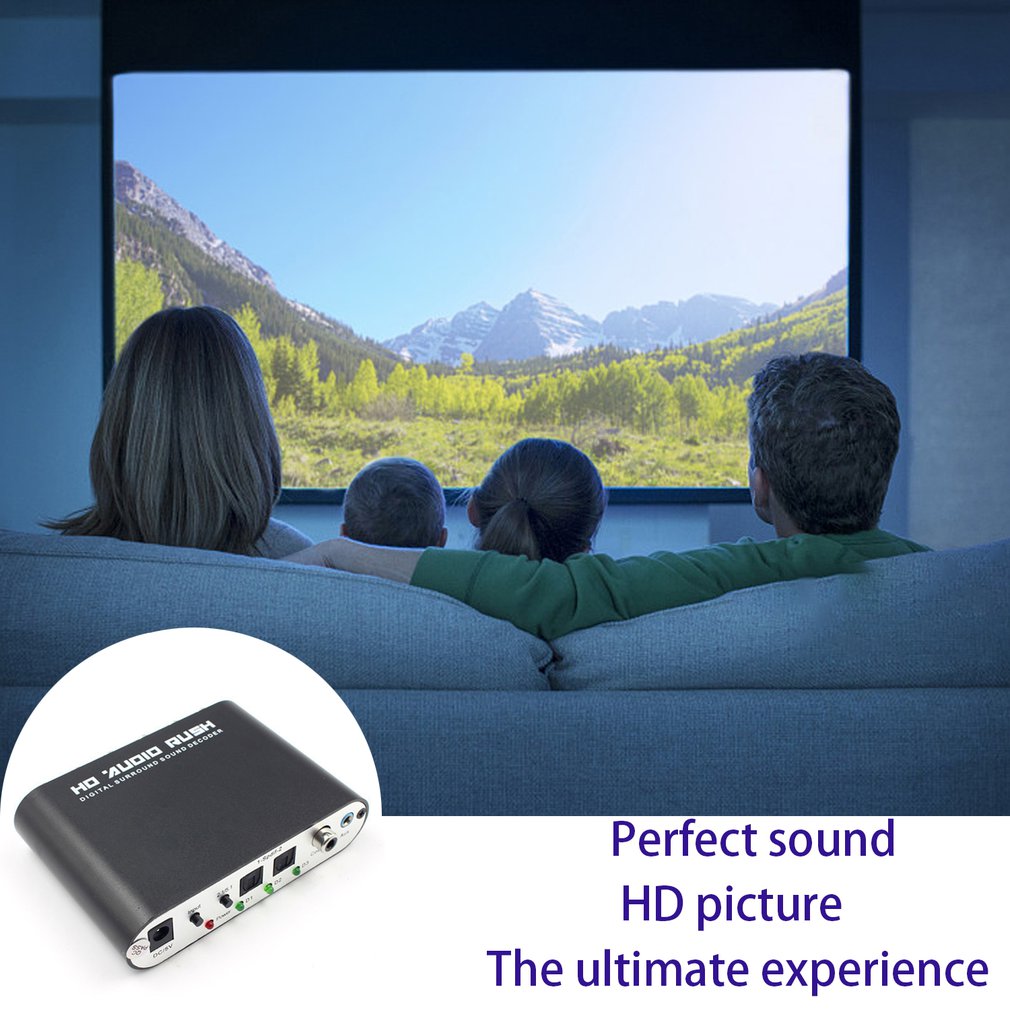 デジタルオーディオデコーダーコンバーター 5.1 チャンネル - Surround Sound Decoder のレビューと価格