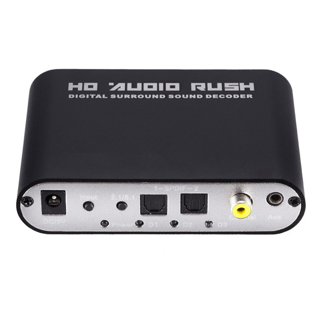 デジタルオーディオデコーダーコンバーター 5.1 チャンネル - Surround Sound Decoder のレビューと価格