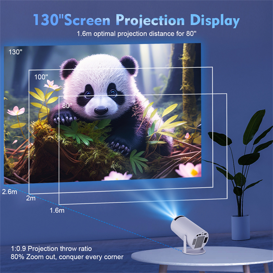 2026年新型HY300プロジェクター 4K Android - Video Home Cinema のレビューと価格