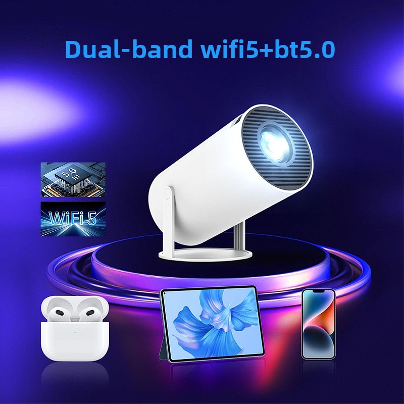 コンパクトで持ち運び可能なHDホームプロジェクター、Andr - Video Home Cinema のレビューと価格