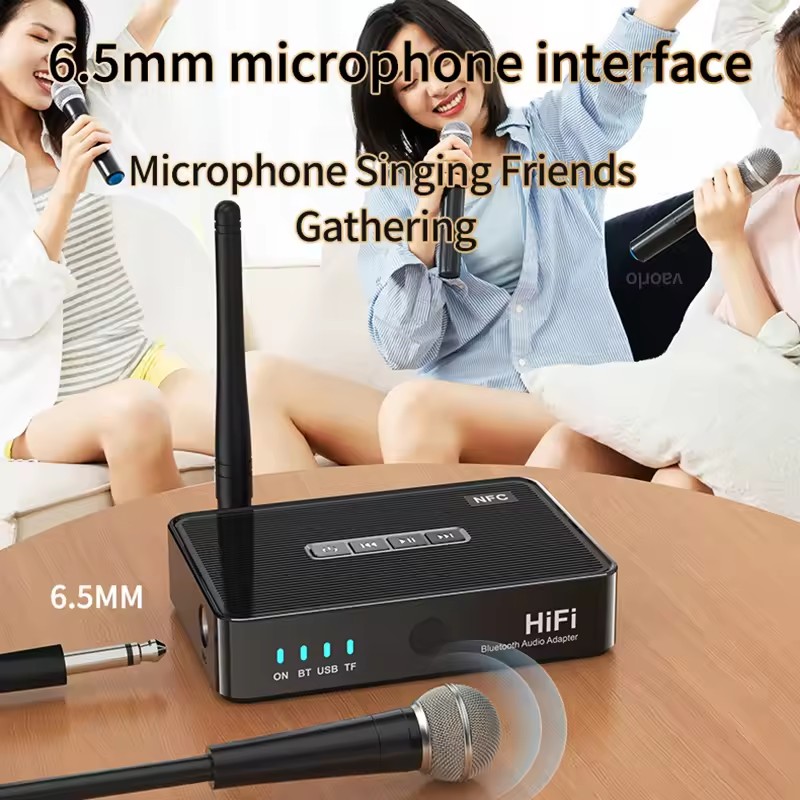 NFC Bluetoothレシーバー 6.5mm BT 5. - Home Cinema Bluetooth 5.1 のレビューと価格