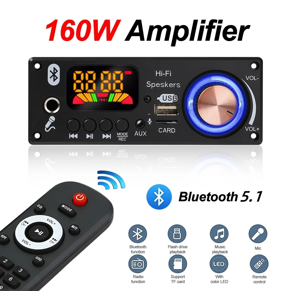 Bluetooth 5.1 MP3 デコーダボード 2*80 - Home Cinema Bluetooth 5.1 のレビューと価格