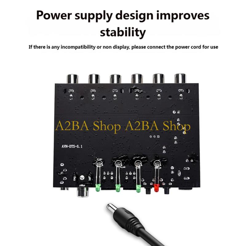 5.1 出力用のビジュアル同軸およびステレオ入力を備えた A - Surround Sound Decoder のレビューと価格