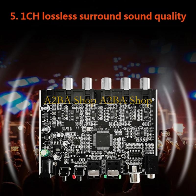 5.1 出力用のビジュアル同軸およびステレオ入力を備えた A - Surround Sound Decoder のレビューと価格