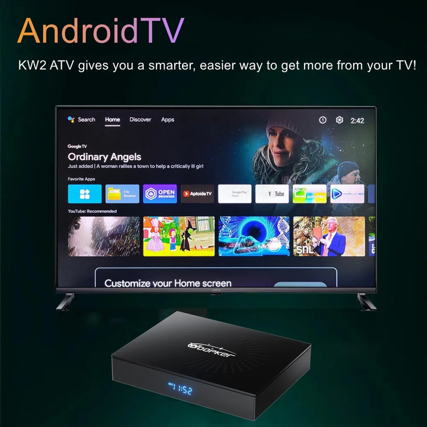 TVボックスAndroid14,Amlogic s905w2 - Home Cinema Google のレビューと価格