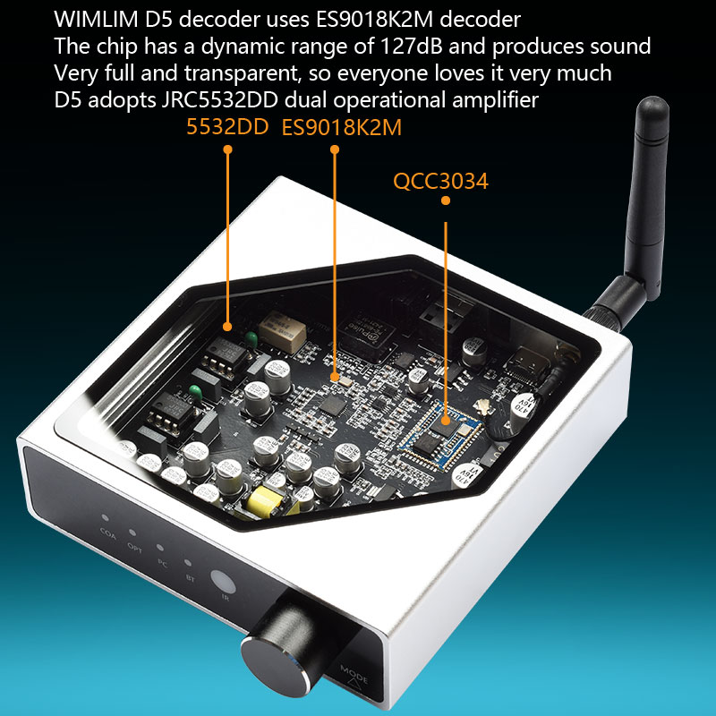 ロスレスデジタルオーディオデコーダ HIFI Bluetoo - Surround Sound Decoder のレビューと価格