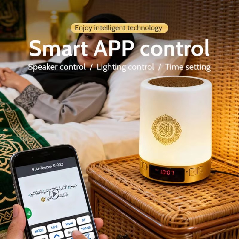 ナイトライトイスラム教徒アラビア語コーランアザン時計イスラム - Video Home Cinema のレビューと価格