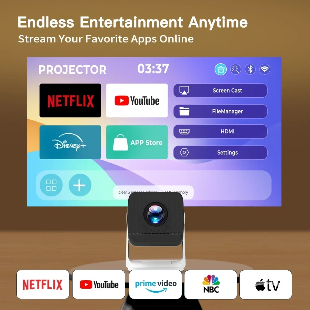ミニプロジェクター Wifi6 および BT5.4 ネイティ - Video Home Cinema のレビューと価格