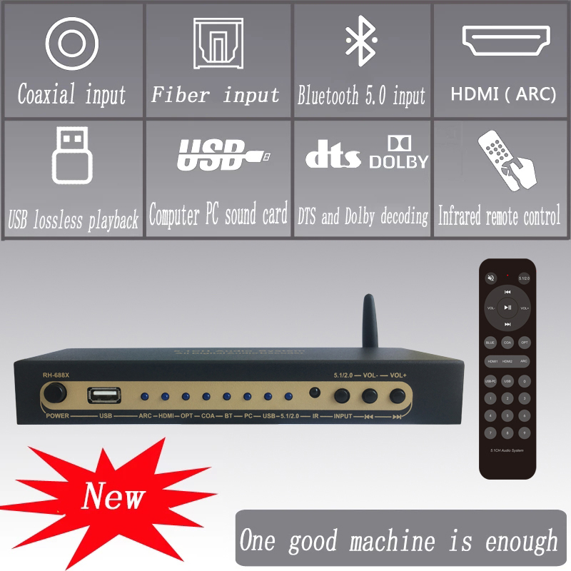 DTS AC3 デジタルオーディオ 5.1 デコーダー 4K - Surround Sound Decoder のレビューと価格