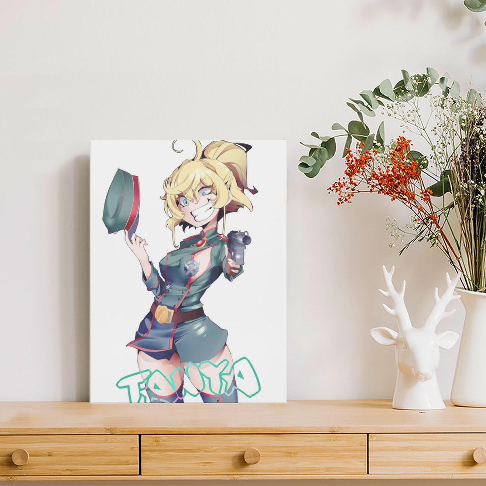 ターニャのサーガ悪のポスターキャンバス絵画シネマガレージホー - Home Cinema Design のレビューと価格