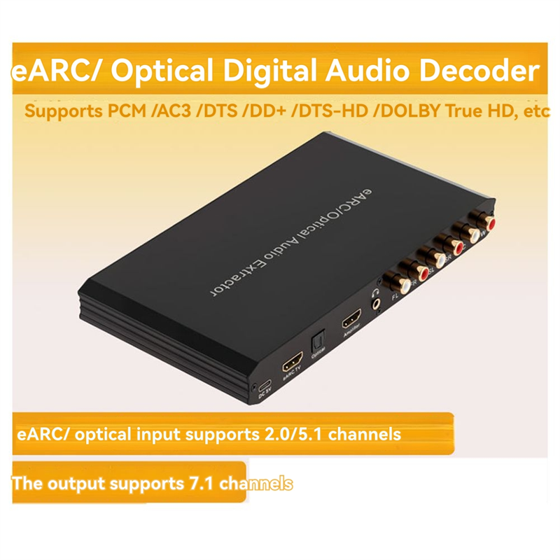 B04C-オーディオデコーダー 7.1 チャンネル、電源供給 - Surround Sound Decoder のレビューと価格