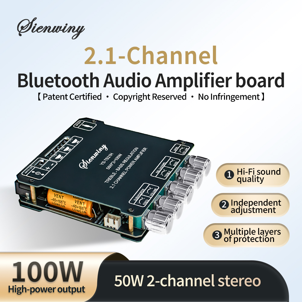 Bluetooth 5.1オーディオアンプボード 2.1チャ - Home Cinema Bluetooth 5.1 のレビューと価格